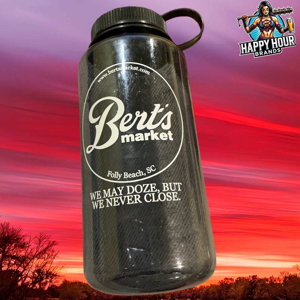 Burt’s Market Water Bottle Used Pre Owned